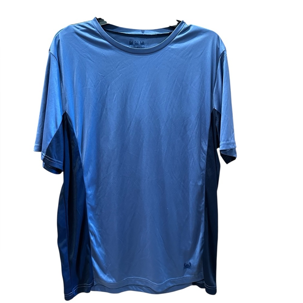 Charleston Threads Two Tone Blue Short Sleeve Swimshirt/Tshirt